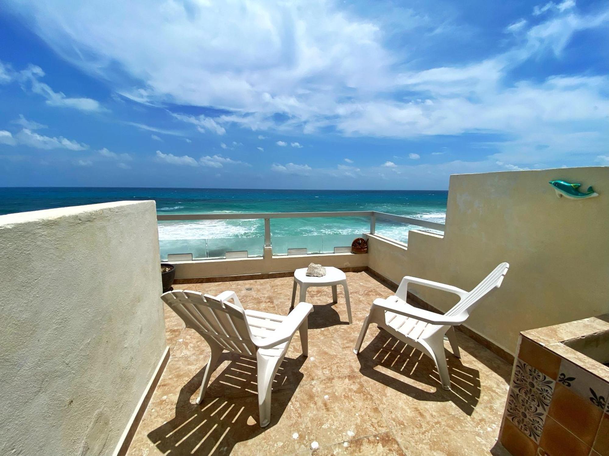 Casa Sunrise - Sea View - Vista Al Mar Lägenhet Isla Mujeres Exteriör bild